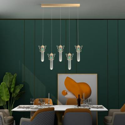 China Creative Modern Vintage Gold Plating Metal Cage Pendant Lamp Metal Plating Chandelier Hanging Lamp for Restaurant Living Dining Room for sale