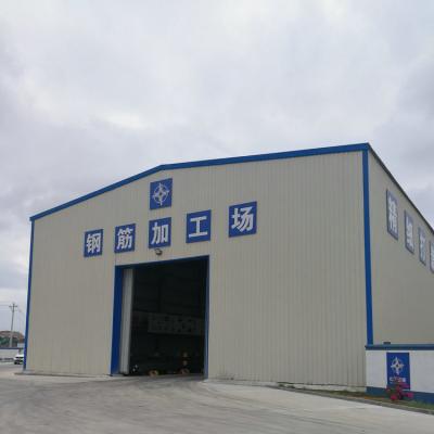 China Modern Porcelain Ready Made Mountain Prefab Light Steel Frame Structure Temporary Storage Warehouse for sale