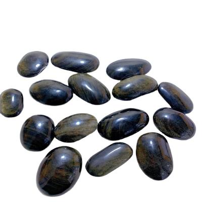 China China Wholesale High Quality Gemstone Obsidian Palm Crystal Palm Gold Stone For Healing for sale