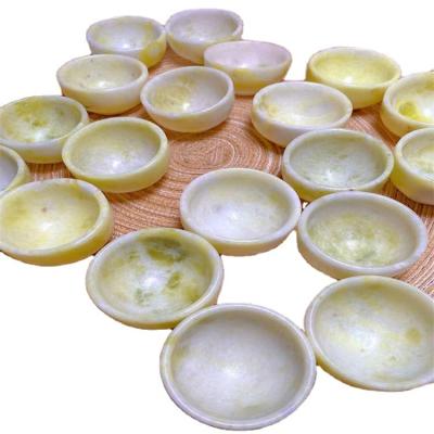 China Wholesale High Quality Bowl Crystal Crafts For Decoration Healing Crystal Lemon Jade From China for sale