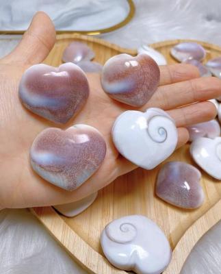 China Wholesale Natural Healing Heart Stone Shiva Eye Shell Crystal Crafts For Healing From China for sale