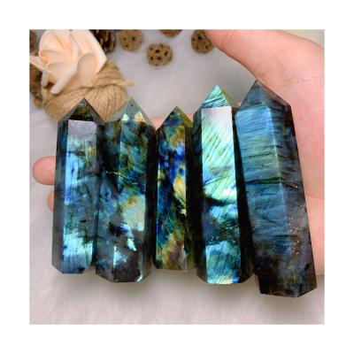 China Stone Tower Crystal Point Wand For Decoration Nice high quality instant labradorite wholesale from china for sale