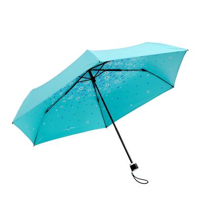 China CLASSIC Creative Triple Glue Manual Sunscreen Umbrella Color Umbrella Flower Fishing UV Folding Umbrella for sale