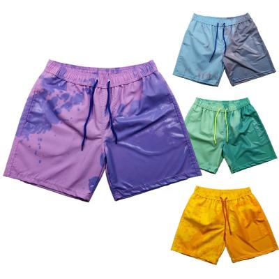 China Breathable Masculine Changeable Men Beach Trunks Awim Exclusiv T Orange Quick Dry Wet Shorts Color Change Shorts for sale