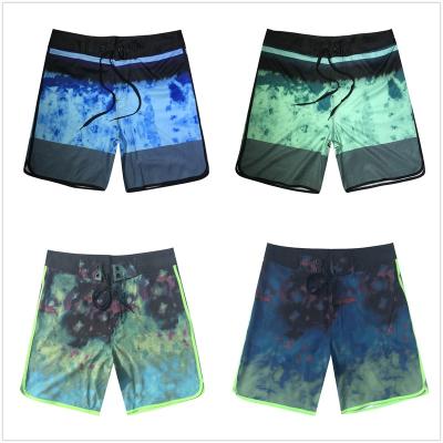 China Designer Sublimation Boardshorts Men's Breathable Boardshorts Knee Length For Men 4 Way Stretch Zipper Panel Quick Dry Shorts for sale