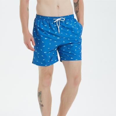 China Breathable Custom Beach Shorts Fower Printed Swim Shorts Design Print Swim Trunks For Men for sale