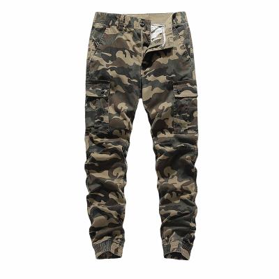 China Breathable Pile Six Pocket Multi Pocket Utility Tracker Khaki Camouflage Cargo Pants For Men for sale