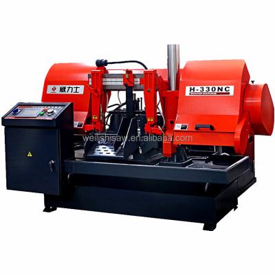 China Factory Automatic Metal Cutting Machine H-330NC Band Sawing Machine for sale