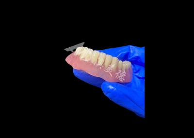 China Lightweight Full Acrylic Denture With Metal Framework , Full Arch Removable Denture for sale