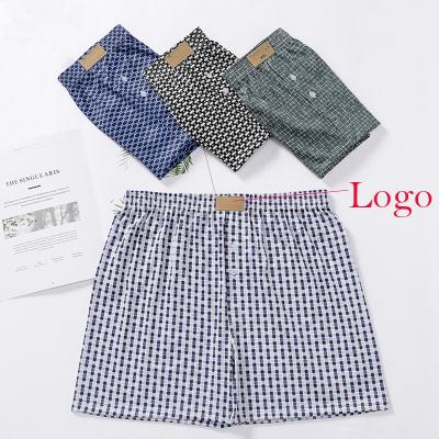 China Men's Breathable Boxer Shorts Plaid Fashion Casual Loose Comfortable Home Boxer Shorts for sale