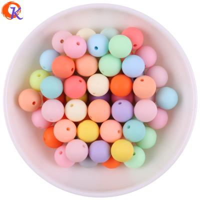 China DIY Jewelry Making Loose Beads Cordial Design 8-20mm Acrylic Bead Jewelry Accessories Chunky Matte Color Mix DIY Parts Hand Made Solid Bead for sale