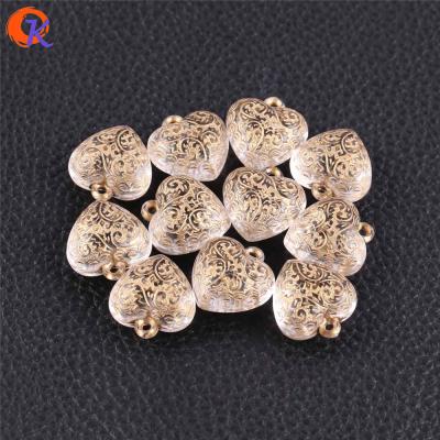 China DIY Jewelry Making Beads Cordial Loose Design 20x22mm 175pcs Lot Clear Acrylic Beads Antique Heart Shape Beads Hand Made Japanese Earrings for sale