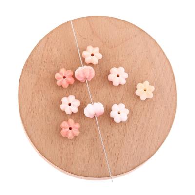 China DIY Jewelry Making Jewelry Accessories Cordial Design 11*11MM Jewelry Accessories 10Pcs Earrings Parts Queen Of Shells Flower Shape Hand for sale