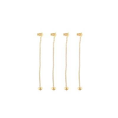 China DIY Jewelry Making Jewelry Accessories Cordial Design 30Pcs 5*55MM Jewelry Accessories Earrings Back Genuine Gold Plating Jewelry Findings and for sale