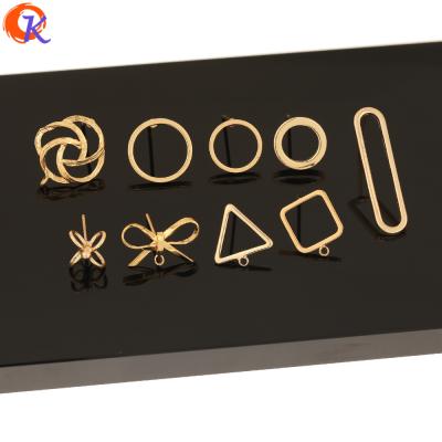 China DIY Jewelry Making Jewelry Accessories Cordial Design 50Pcs Jewelry Accessories Earring Making DIY Parts Genuine Gold Plating Earring Findings for sale