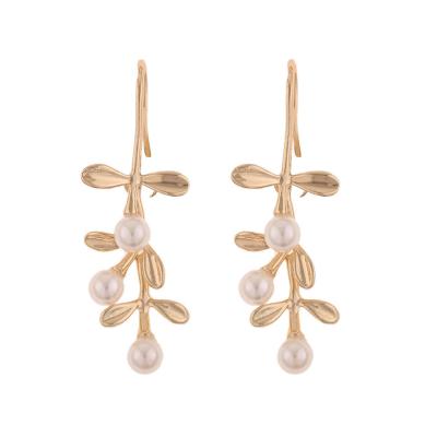 China DIY Jewelry Making Jewelry Accessories Cordial Design 20Pcs 15*44MM Jewelry Accessories Earrings Stud Gold Plating Genuine Hand Imitation Pearl for sale