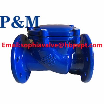 China DN100 PN16 GGG50 swing check valve for sale