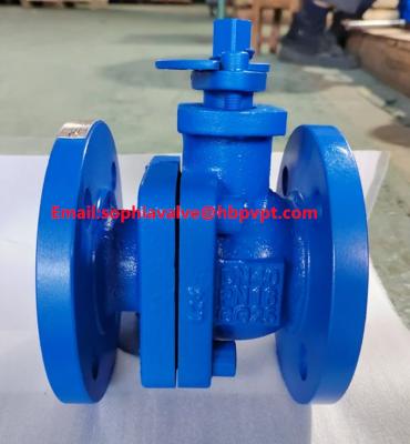 China DIN PN16 GG25 cast iron ball valve for sale