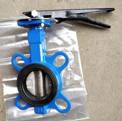 China DIN3354 PN10/16 ductile iron butterfly valve for sale