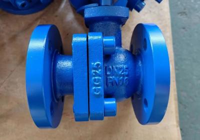 China 2-pc GG25 PN16 cast iron flanged ball valve for sale