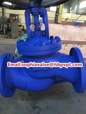 China PN40 cast steel bellows globe valve made in China for sale