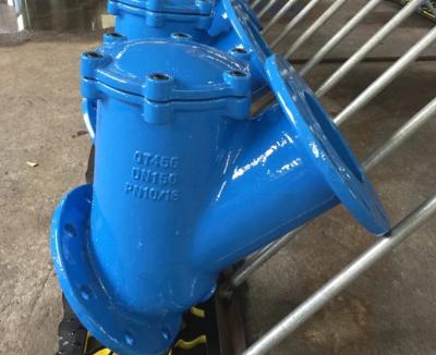 China pressure PN16 body material GGG50 DIN ball type check valve for sale