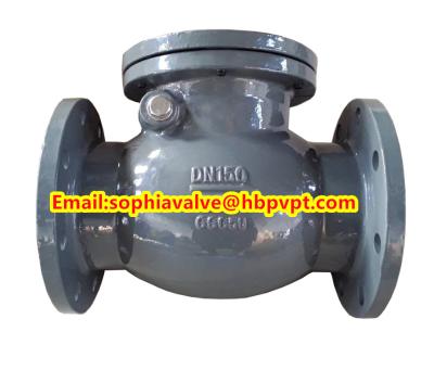 China BS5153 PN16 cast iron swing check valve for sale