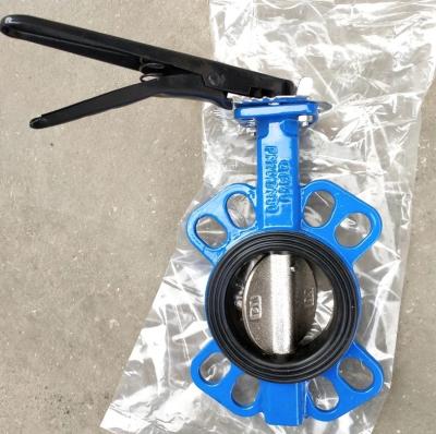 China Design standard DIN3354 ductile iron butterfly valve with pin for sale