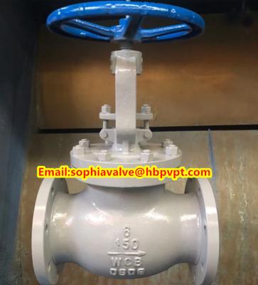 China body ASTM A216 WCB cast steel globe valve FROM HEBEI for sale