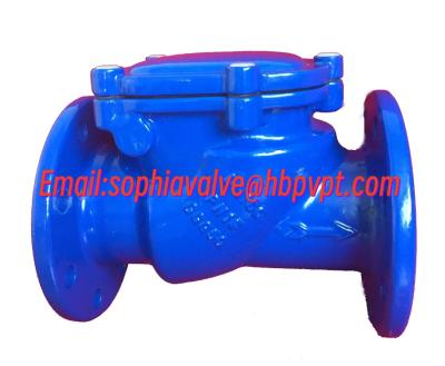 China EPDM resilient seal British standard flanged check valve for sale