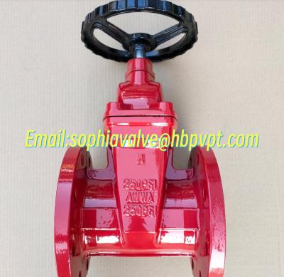 China AWWA 250PSI flanged gate valve for sale