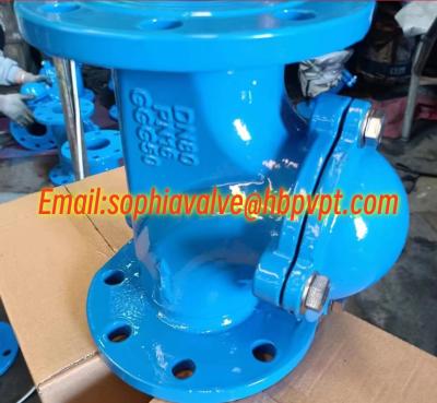 China DIN standard resilient seal flanged ball type check valve for sale