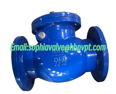 China DIN PN16 metal seal flanged swing check valve for sale