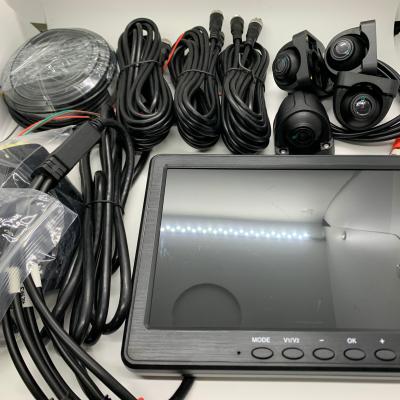 China Multilingual Support 10.1 IPS Inch 4 Channel Monitor Vehicle Vision Safety System for sale