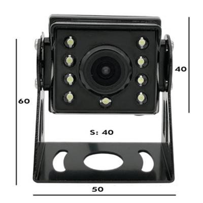 China Universal Waterproof High Definition Night Vision 9 Lights Photosensitive Truck Reversing Camera for sale