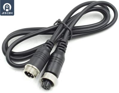 China Plug and Play 4 Pin Video Extension Cable Wire for Long Car Bus Truck Reversing Rear View Camera Motorhome Vehicle Monitor CCTV Backup System W for sale