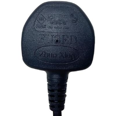 China SIRIM Residential / General Purpose Certified 1363 British Standard Power Cord Plug 13A Melt 9518 Three Pin Malaysia Mains Cable UK Plug With MS Mark for sale