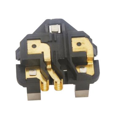 China Electrical Socket 3 Pin Accessories Square G 2 Pin Socket Power Core Insert High Quality Residential/General Purpose British Standard Brass AC Assembly for sale