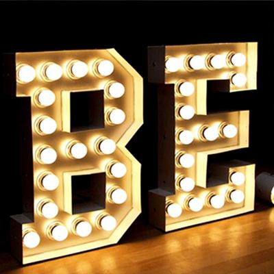 China European Outdoor LED Light Decorations Letter Letters Concert Decoration Lights Marquee Letter Sign for sale