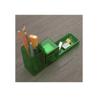 China Market Multi-choice Color Pen Holder Square Pen Desktop Cosmetic Holder and Round Pencil Cup Brush Storage Manager for sale