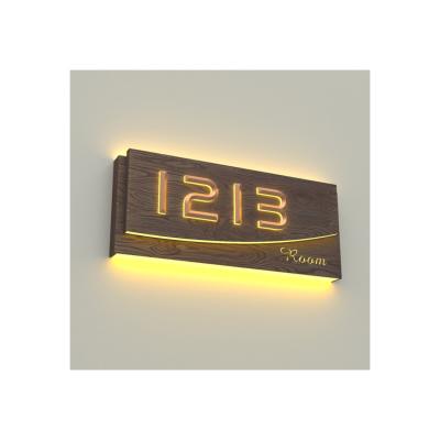 China Modern Buildings House Number House Number Letters LED Hotel Residence Floating Logo for sale