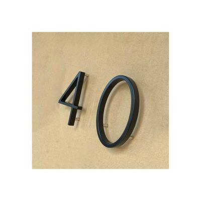 China Modern Metal House Number Yard Garden Decoration Address Sign Modern House Numbers for sale