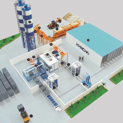 China Garment Shops Concrete Mixing Center Custom Industry Full Automatic Production Line for sale