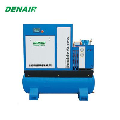 China 1000 L/min Lubricated Rotary Screw Air Compressor With Dryer for sale