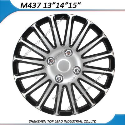 China ABS Material 437 Wheel Cover For Car Paint 13.14inch Wheel Cover Silver Dot 454 for sale