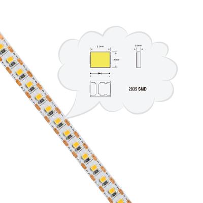 China USE ETL INDOOR CE 5years warranty one LED cut save materials widely use DC6V SMD2835 120LEDs/m 10MM PCB CRI>90 12W LED Strip Light for sale