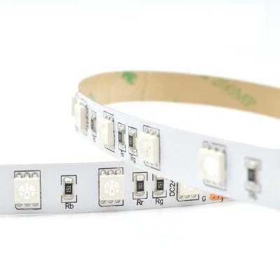 China PCB 60leds/m CRI>80 CRI>90 SMD5050 14.4W/M RGB RGBW RGBWW USE 10mm INDOOR 5years Warranty RED GREEN BLUE LED Strip Light For TV Back Ground for sale