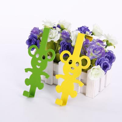 China Sustainable Cartoon Metal Door Hook , Seamless Back Hook Multicolor Door Optional for sale