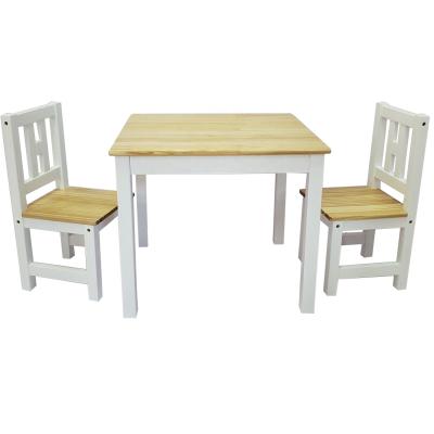 China Living Room Morden Kids Table Set 4 Chair 1 Table Soild Wooden Kids Table for sale