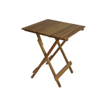 China Natural and Small Solid Wood Solid Wood Square Folding Picnic Table in Antique Style for sale